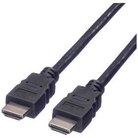 Value HDMI prepojovací kábel Zástrčka HDMI-A, Zástrčka HDMI-A 1.00 m čierna 11.99.5526 tienený HDMI kábel; 11.99.5526