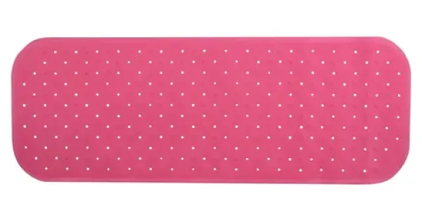MSV CLASS Premium protišmyková podložka do vane ružová / SBS kaučuk / 36 x 97 cm