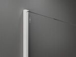 MEXEN/S - KIOTO Sprchová zástena WALK-IN 120 x 200, transparent 8 mm, biela 800-120-101-20-00