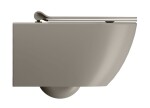 GSI - PURA závesná WC misa, Swirlflush, 36x55cm, tortora dual-mat 881505
