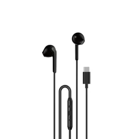 Dudao X3C drôtové slúchadlá do uší čierna / s mikrofónom / USB-C / 1.2 m (197245)
