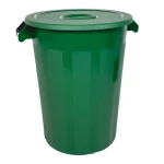 Denox Industrial zelená / Odpadkový kôš / 100 l / s vekom / PP plast