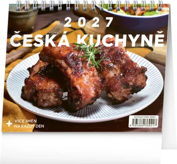 NOTIQUE Česká kuchyňa 2027 / Stolný kalendár / 16,5 x 13 cm / 53 receptov
