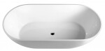 POLYSAN - REDUTA voľne stojaca vaňa liaty mramor 171x81x58cm, biela 71842