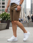 FashionStreet pánske hnedé džínsové šortky SX2573 s36