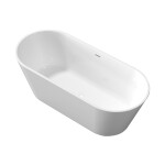 INVENA - Vaňa voľne stojaca 170 cm limnos so sifónom biela; AN-00-120-M