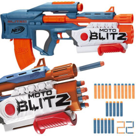 Mamido Automatická puška Nerf Elite 2.0 Brokovnica 2v1