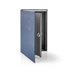 Nedis Trezor modro-strieborná / Book Safe / Zámok / Vnútorné / Stredné / Vnútorné objem: 1.6 l / 2x kľúč (BOOKSEDM01BU)