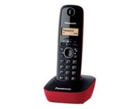 Panasonic KX-TG1611FXR / prenosný telefón / CLIP / pamäť na 50 mien / červený (KX-TG1611FXR)