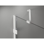 MEXEN/S - Lunar Duo sprchový kút dvere krídlové pravá 80 x 70, transparent, biela 834-080P-070L-20-00