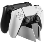 FIXED Dobíjacia stanica pre dva bezdrôtové ovládače DualSense PlayStation 5 čierno-biela (FIXPS5-DCC-BW)