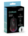 Speed Link SL-680003-BK CORAX Gaming Mouse čierna / Herná myš / drôtová / 3200 dpi / 5 tlačidiel / RGB podsvietenie