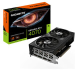 GIGABYTE RTX 4070 WINDFORCE 2X OC 12GB / 2490MHz / 12GB GDDR6 / 192xbit / 1x HDMI + 3x DP / 200W / (8) (GV-N4070WF2OC-12GD)