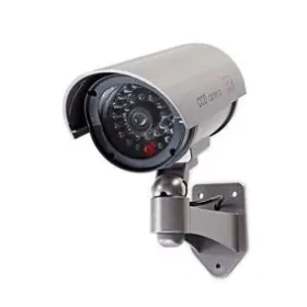 Nedis Atrapa bezpečnostné kamery šedá / Valcová / IP44 / Vonkajšie / Vrátane držiaka na stenu (DUMCB40GY)
