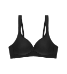 Triumph - pruhovaná bavlnená podprsenka bez kostice Triumph BLACK 105A