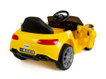 Mamido Mamido Elektrické autíčko Fast Wing eko-koža žlté