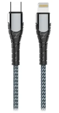 Colorway šedá / Dátový kábel / USB-C - Lightning / 30W / 2 m (CW-CBPDCL036-GR)