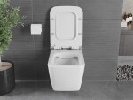 MEXEN - Vega Závesná WC misa vrátane sedátka s slow-slim, duroplast, biela 30654000