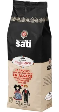 Les Cafés Sati Hansi Doux et Suave 1000 g / Zrnková káva / 100% Arabica (100002141525)