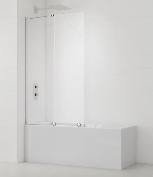 Vaňová zástena SAT Walk-In Xmotion 150x117,5 cm chróm SATWIXMVZ150 SATWIXMVZ150