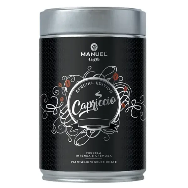 Manuel Caffé CAPRICCIO 250 g / Zrnková káva / 70% Arabica 30% Robusta (8006536201142)