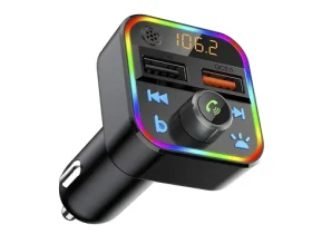 FM transmiter do auta / FM transmiter / Bluetooth 5.1 / USB QC3.0 / RGB podsvietenie (74-164#)