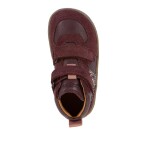 Dievčenské celoročné kožené členkové barefoot topánky LOOP HIGH-TOPS DARK BORDEAUX Froddo G2110157-4 - 33