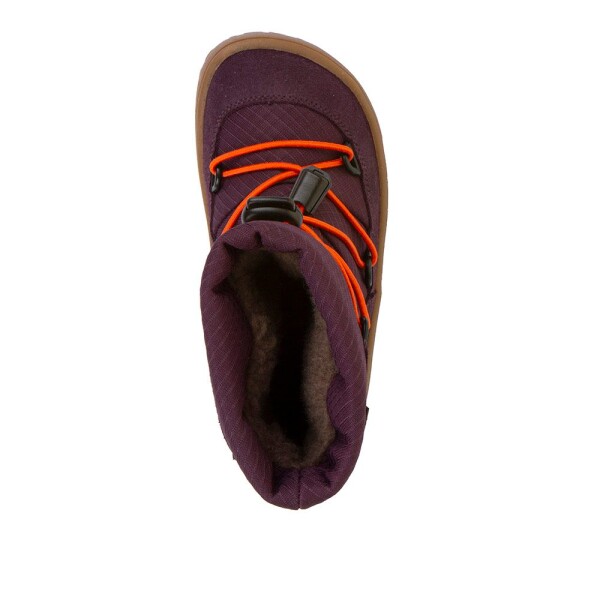 Dievčenské zimné barefoot topánky TEX TRACK WOOL Purple G3160251-4 - 37