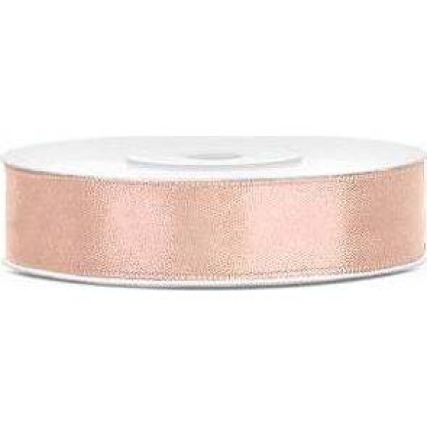 Broskyňová stuha 12 mm x 25 m (1 ks) TS12-075J dortířky - PartyDeco - PartyDeco