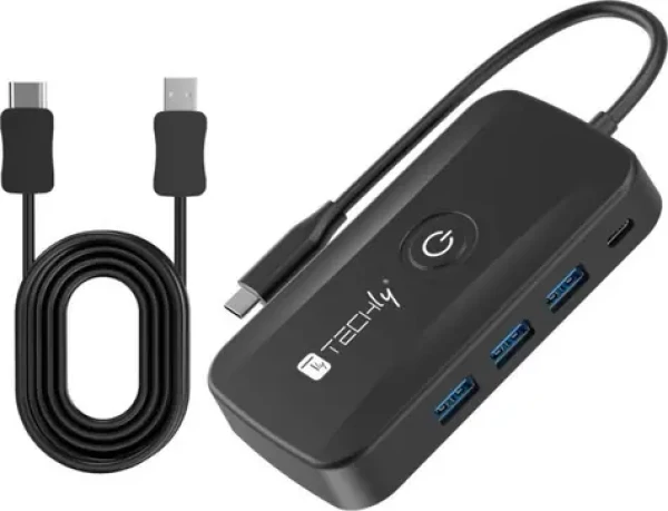 Techly Bezdrôtový AV transmiter USB-C - HDMI čierna / AV vysielač a prijímač / 1080p / 60 Hz / dosah 30 m (IDATA USBC-HUB5WL)