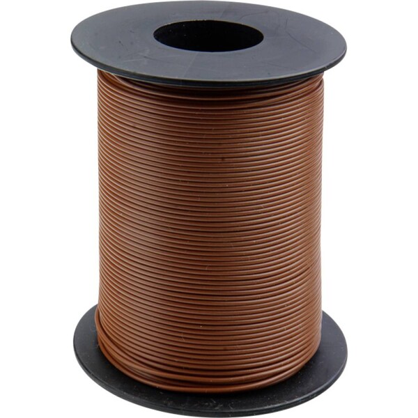 Donau Elektronik 105-8-100 spojovací drôt, 1 x 0.20 mm², hnedá, 100 m; 105-8-100