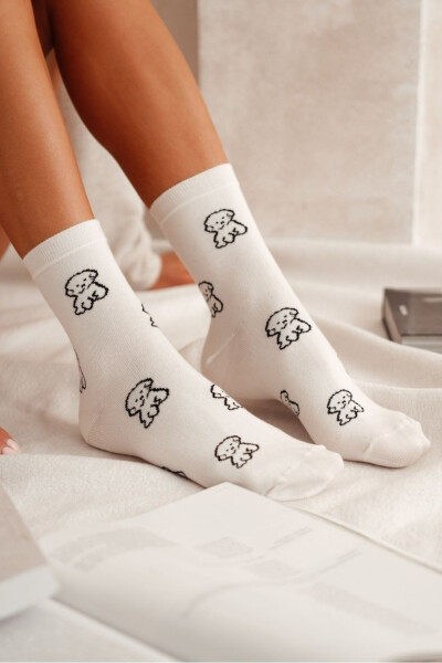 DÁMSKE PONOŽKY PUPPIES 0200.155 ecru 37-41