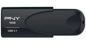 PNY Attaché 4 čierna / Flash disk / 16 GB / USB 3.1 / bez krytky (FD16GATT431KK-EF)