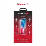 Swissten FULL GLUE COLOR FRAME CASE FRIENDLY sklo pre Apple iPhone 17 čierna (54501881)