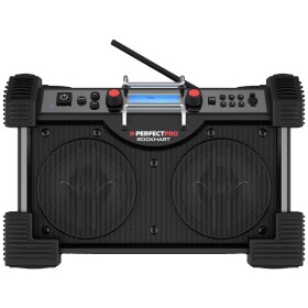 PerfectPro RockHart PE-RH4 odolné rádio, DAB+, FM, AUX, Bluetooth, NFC, USB, odolné proti striekajúcej vode, prachotesné, nárazuvzdorné, s USB nabíjačkou,; PE-RH4