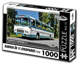 RETRO-AUTA Puzzle BUS č.13 Karosa ŠD 11 Európabus (1968)