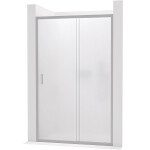 CERANO - Sprchové posuvné dvere Varone LINE Ľ/P - 6 mm - chróm, mliečne sklo - 90x195 CER-662032