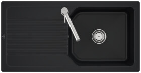 VILLEROY & BOCH VILLEROY & BOCH - Keramický drez Villeroy &amp; Boch Linara 60, 338601R7 Pure Black 338601R7