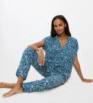 BOYFRIEND FIT - ľahký pyžamový set zo 100 % viskózy Triumph BLUE 40