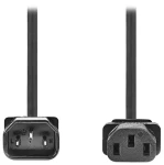 Nedis napájací predlžovací kábel C14-C13 čierny / Napájací kábel / 2 m (CEGL10500BK20)