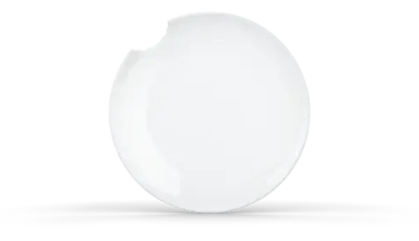 Fiftyeight Taniere s odhryznutým okrajom bielej / Taniere / 2 ks / O 15 cm (T017701)