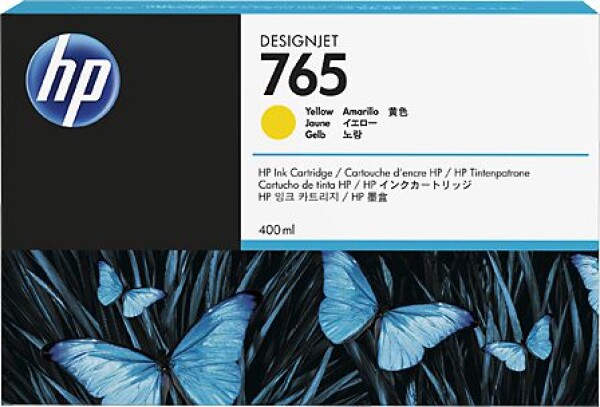 HP Wkład atramentowy 765 Designjet, Žltý (F9J50A)