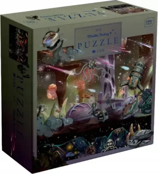 INTERDRUK Puzzle Mettalic Fantasy: Výprava do vesmíru