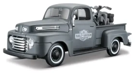 Maisto Harley-Davidson Custom 1948 Ford F-1 Pickup + 1:24 1942 WLA Flathead