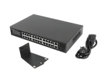 Lanberg RSFE-24P-2C- 360 V2 / Switch / 24x PoE + 100 Mbps / 2x Combo Gigabit / 360W / Unmanaged / rack 19" (RSFE-24P-2C-360)