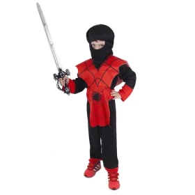 Rappa Detský kostým červený Ninja (M)