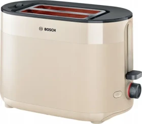 BOSCH TAT2M127 béžová / Hriankovač / 2 hrianky / 950 W / 6 stupňov opekania / rozmrazovania (TAT2M127)