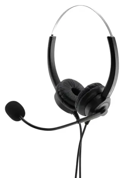 MediaRange Headset Stereo USB 2.0 čierna, strieborná / Slúchadlá s mikrofónom / Binaurálna / USB-A / 2 m (MROS304)
