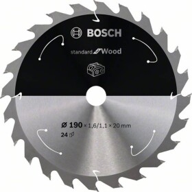 Bosch Accessories Bosch 2608837704 tvrdokovový pílový kotúč 190 x 20 mm Počet zubov (na palec): 24 1 ks; 2608837704