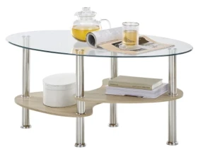 Oválny konferenčný stolík Panty, dub sonoma/artisan%